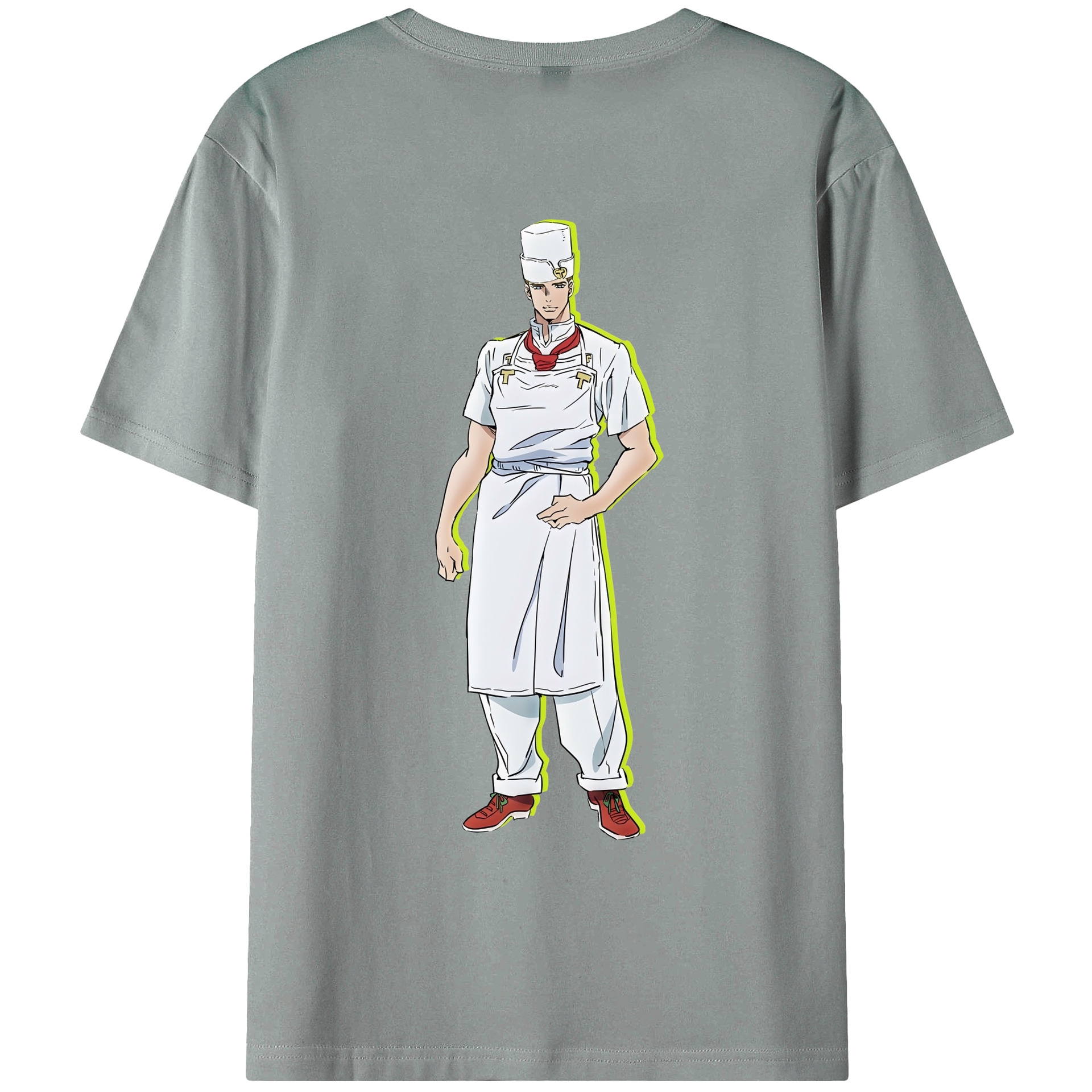 （画像用） ジョジョの奇妙な冒険 Tonio Trussardi JoJo's Bizarre Adventure トニオ?トラッサルディ 綿100％ メンズ半袖Tシャツ（バックプリント） 通気性